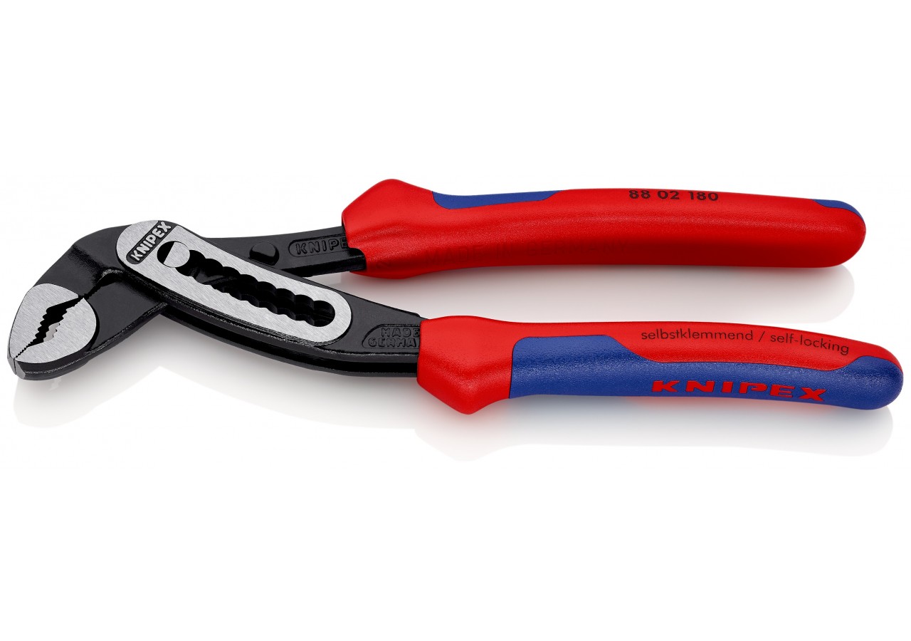 Pince multiprise Alligator® 180mm - Bi-matière - Ouverture 36mm - 9 positions - Knipex - 8802180
