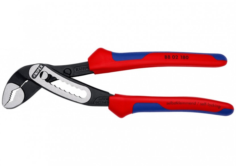 Pince multiprise Alligator® 180mm - Bi-matière - Ouverture 36mm - 9 positions - Knipex - 8802180