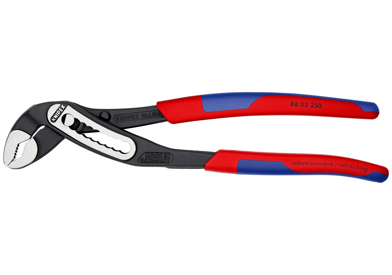 Pince multiprise Alligator® 250mm - Bi-matière - Ouverture 46mm - 9 positions - Knipex - 8802250