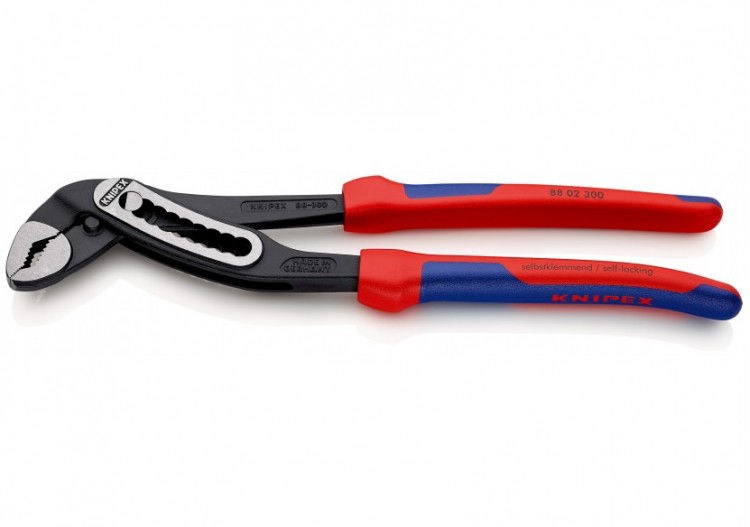Pince multiprise Alligator® 300mm - Bi-matière - Ouverture 60mm - 9 positions - Knipex - 8802300