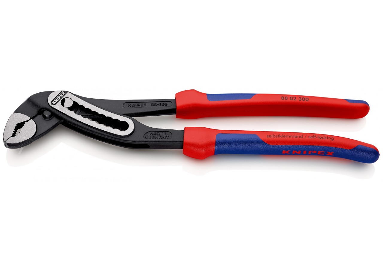 Pince multiprise Alligator® 300mm - Bi-matière - Ouverture 60mm - 9 positions - Knipex - 8802300