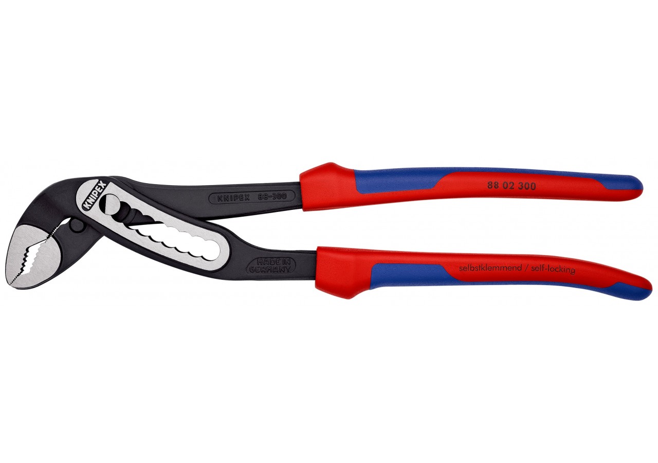 Pince multiprise Alligator® 300mm - Bi-matière - Ouverture 60mm - 9 positions - Knipex - 8802300