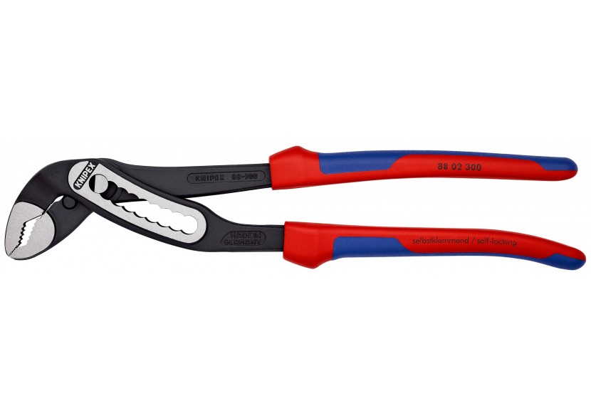 Pince multiprise Alligator® 300mm - Bi-matière - Ouverture 60mm - 9 positions - Knipex - 8802300