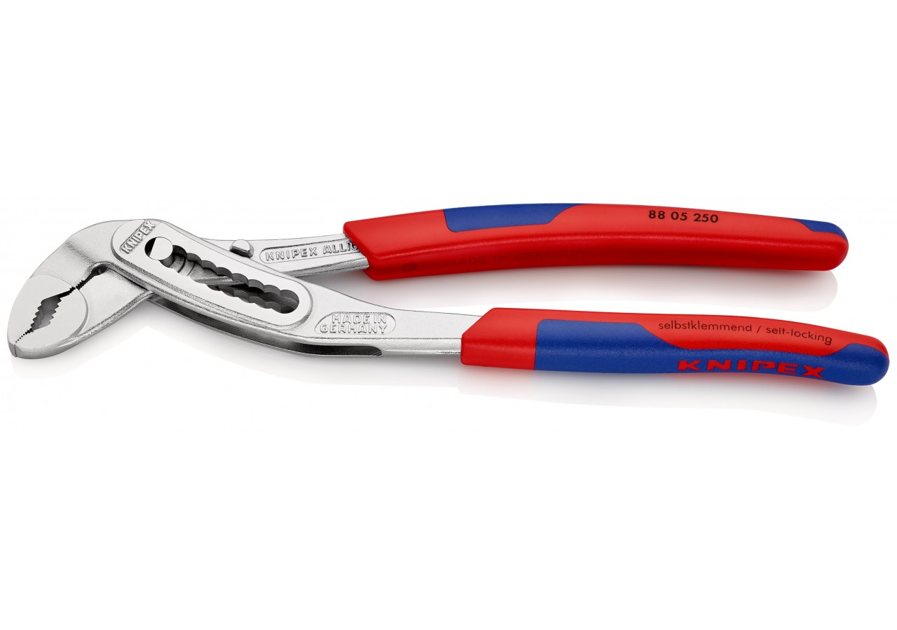 Pince multiprise Alligator® 250mm Bi-matière Chromée Ouverture 46mm 9 positions - Knipex - 8805250