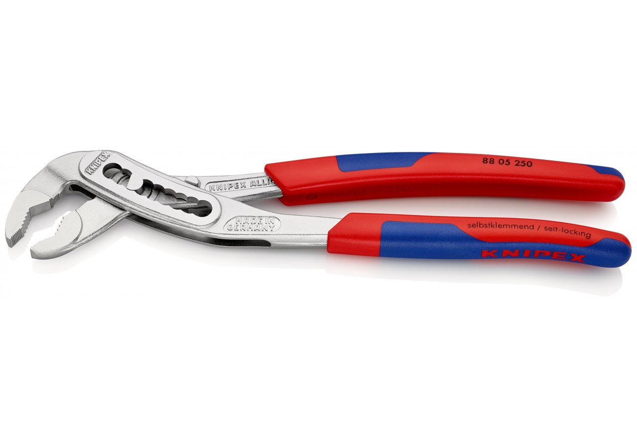 Pince multiprise Alligator® 250mm Bi-matière Chromée Ouverture 46mm 9 positions - Knipex - 8805250