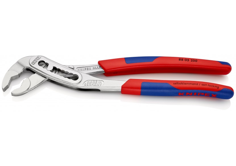 Pince multiprise Alligator® 250mm Bi-matière Chromée Ouverture 46mm 9 positions - Knipex - 8805250