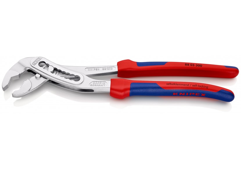 Pince multiprise Alligator® 300mm Bi-matière Chromée Ouverture 60mm 9 positions - Knipex - 8805300 Pince multiprise Alligator® 300mm Bi-matière Chromée Ouverture 60mm 9 positions - Knipex - 8805300
