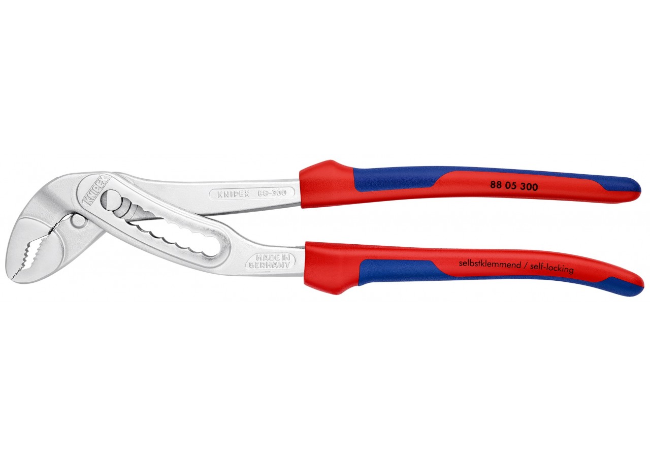 Pince multiprise Alligator® 300mm Bi-matière Chromée Ouverture 60mm 9 positions - Knipex - 8805300