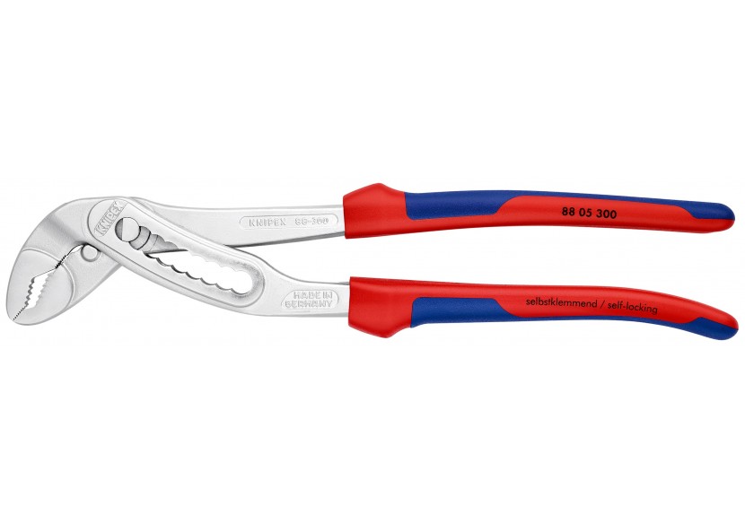 Pince multiprise Alligator® 300mm Bi-matière Chromée Ouverture 60mm 9 positions - Knipex - 8805300 Pince multiprise Alligator® 300mm Bi-matière Chromée Ouverture 60mm 9 positions - Knipex - 8805300