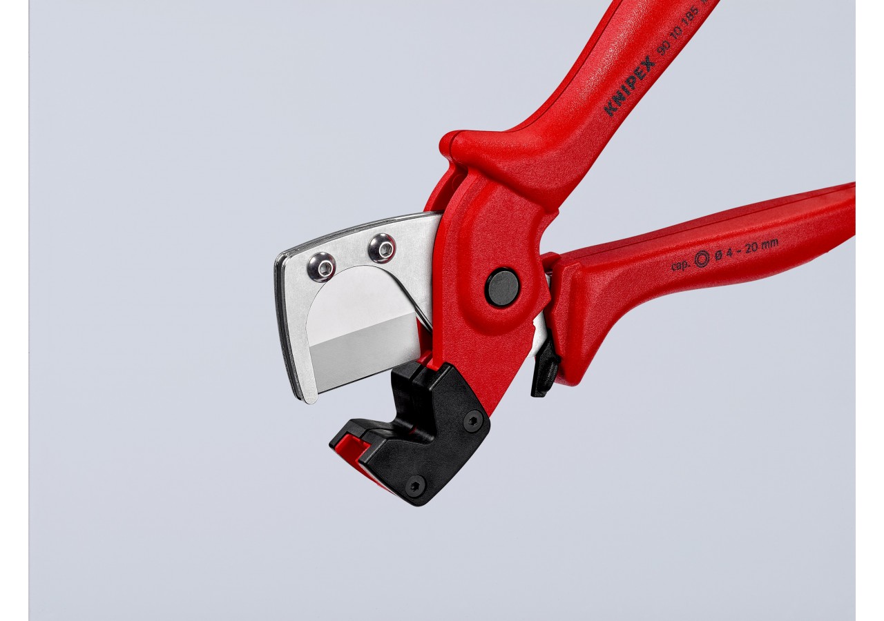Coupe-tubes multicouche / PER - 185mm - Diamètre 4 à 20mm - Chromée - Knipex - 9010185