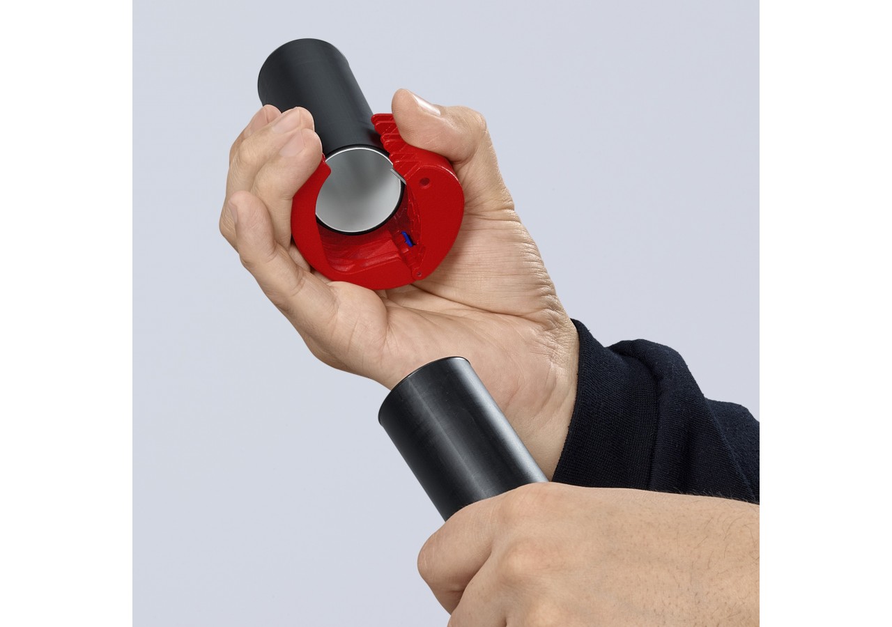 Coupe-tube PVC BiX® - Capacité 20 à 50mm - Pour épaisseur de paroie 3mm - Knipex - 902210BK