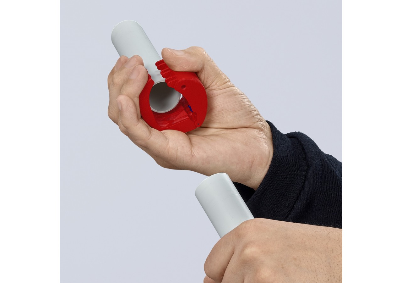 Coupe-tube PVC BiX® - Capacité 20 à 50mm - Pour épaisseur de paroie 3mm - Knipex - 902210BK