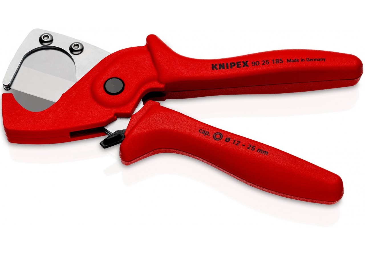 Coupe-tubes multicouche / PER - 185mm - Diamètre 12 à 25mm - Chromée - Knipex - 9025185
