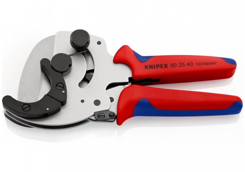 Coupe-tubes à cliquet pour tubes PVC et Multicouche de Ø26 à 40mm - 210mm - Knipex - 902540