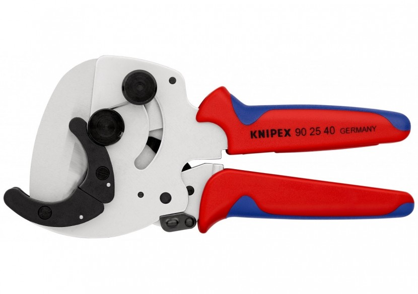 Coupe-tubes à cliquet pour tubes PVC et Multicouche de Ø26 à 40mm - 210mm - Knipex - 902540