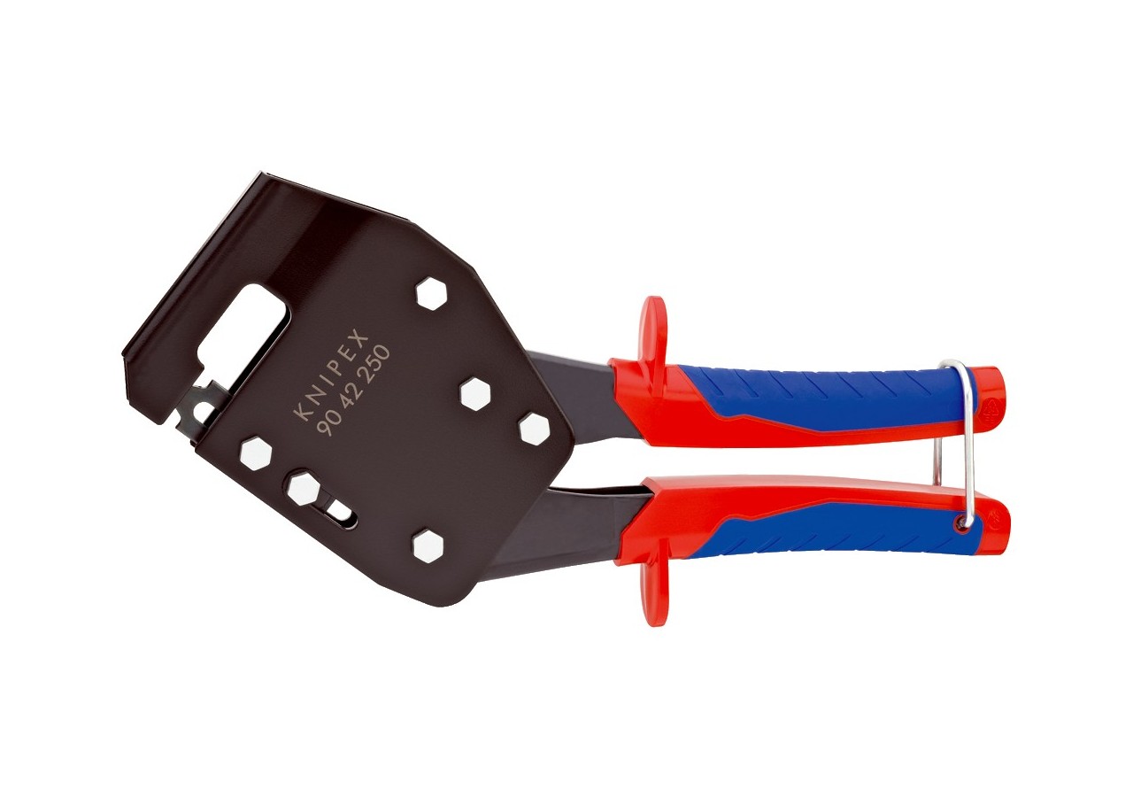 Pince à sertir les profilés métalliques - Ressort - 250mm - Bi-matière - 1 main - Knipex - 9042250