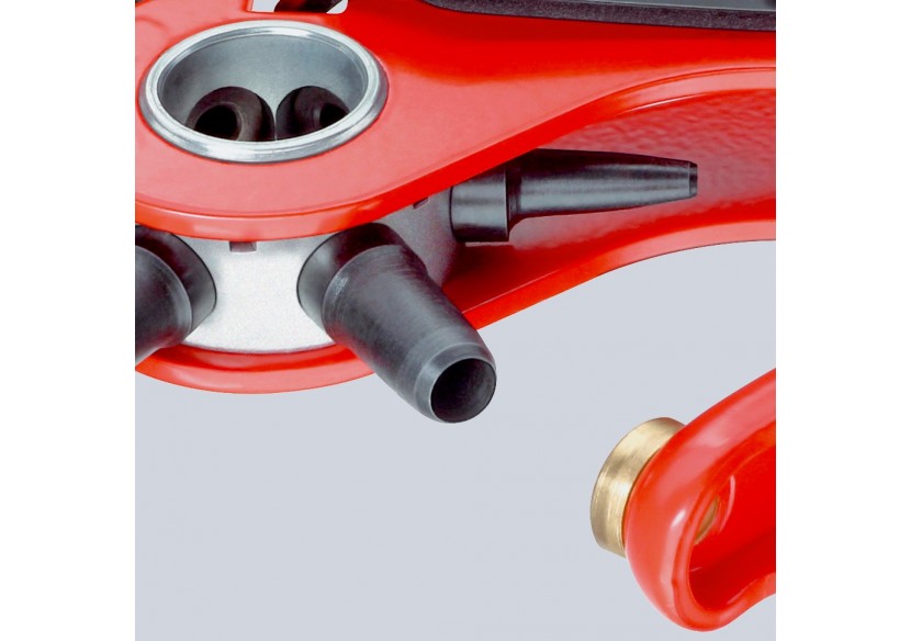 Pince emporte-pièces revolver - 220mm - 6 buses interchangeables - Knipex - 9070220 Pince emporte-pièces revolver - 220mm - 6 buses interchangeables - Knipex - 9070220