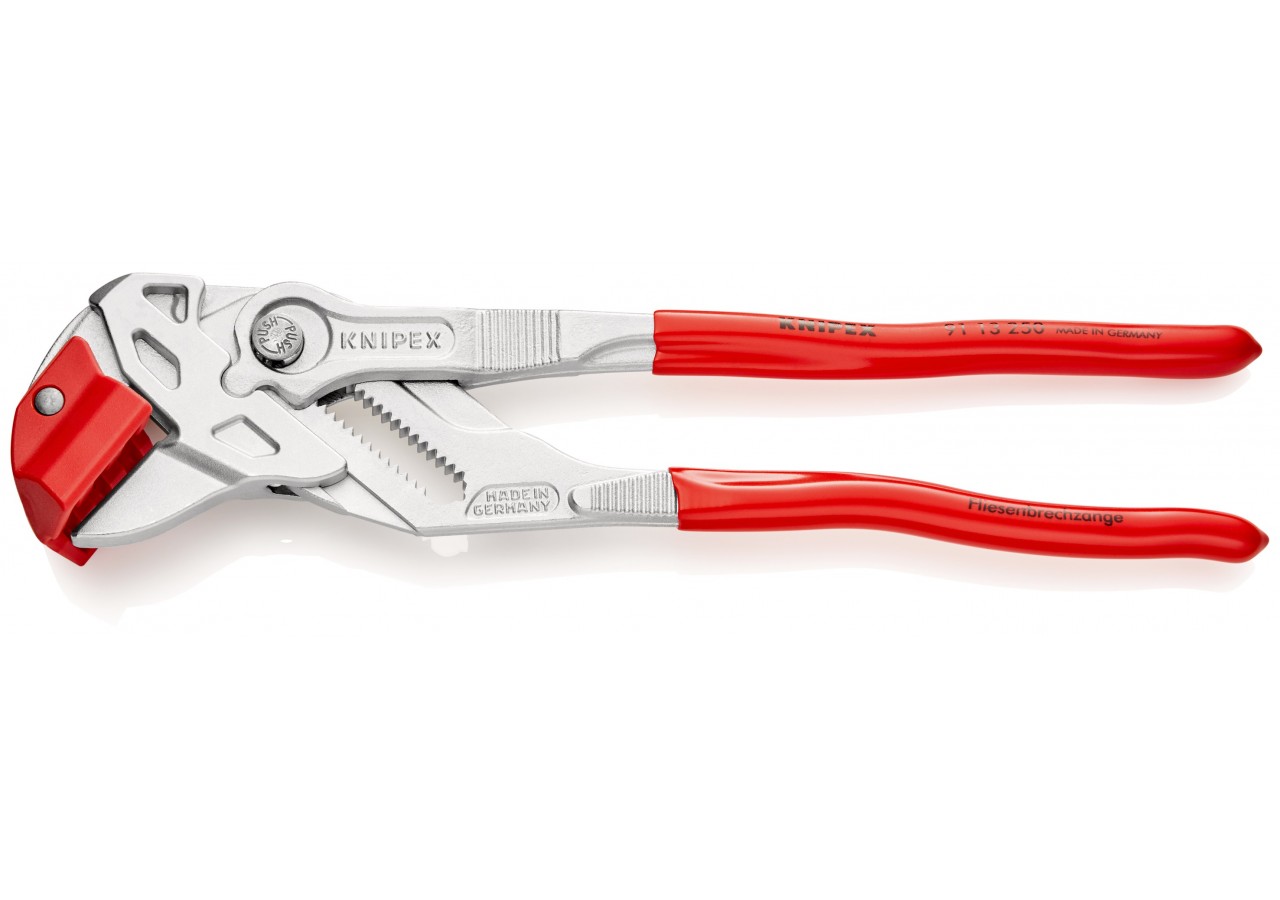 Pince de carreleur - Gainage PVC - Chromée - Coupe aisée des carreaux - Knipex - 9113250