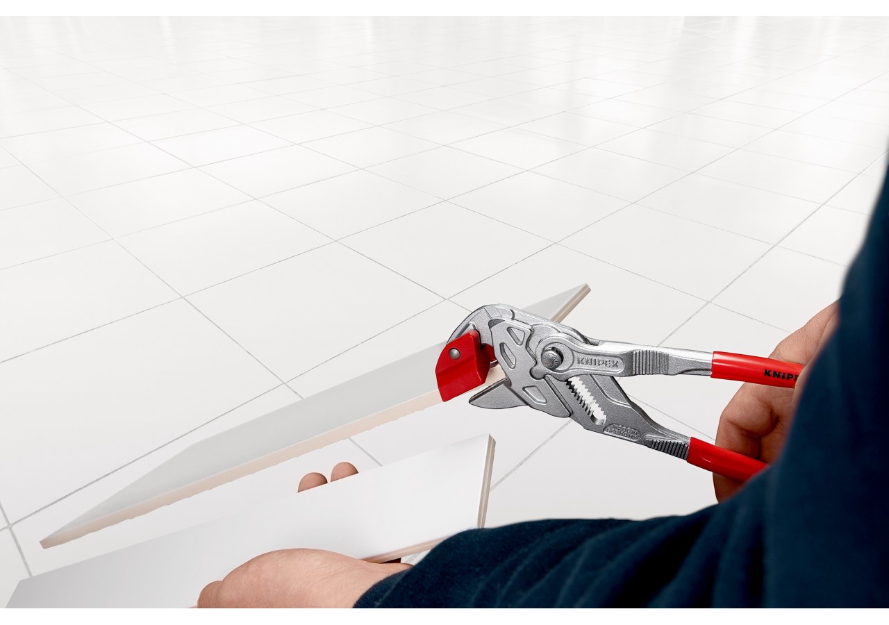 Pince de carreleur - Gainage PVC - Chromée - Coupe aisée des carreaux - Knipex - 9113250