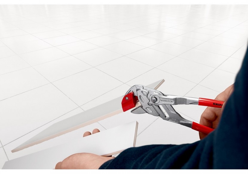 Pince de carreleur - Gainage PVC - Chromée - Coupe aisée des carreaux - Knipex - 9113250