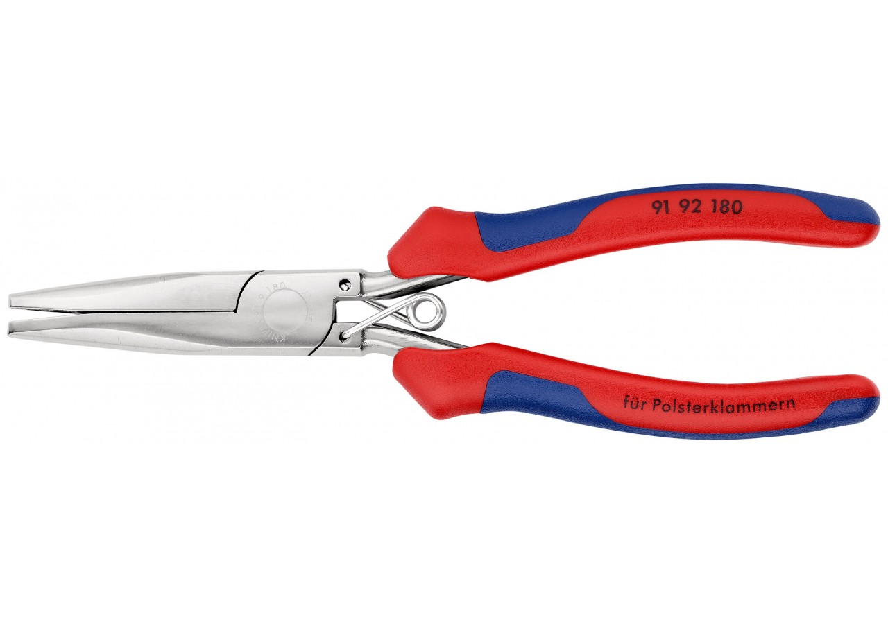 Pince à agrafes type DELTA - 185mm - Gainage bi-matière - Polie miroir - Knipex - 9192180