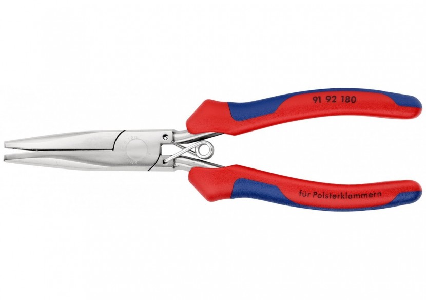 Pince à agrafes type DELTA - 185mm - Gainage bi-matière - Polie miroir - Knipex - 9192180