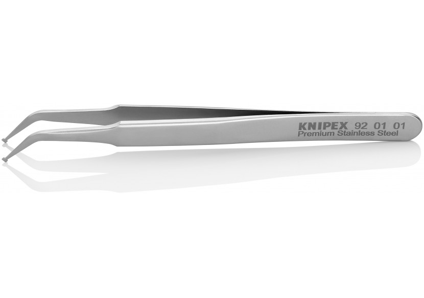 Pince brucelle inox SMD 115mm coudée à 45° - Knipex - 920101