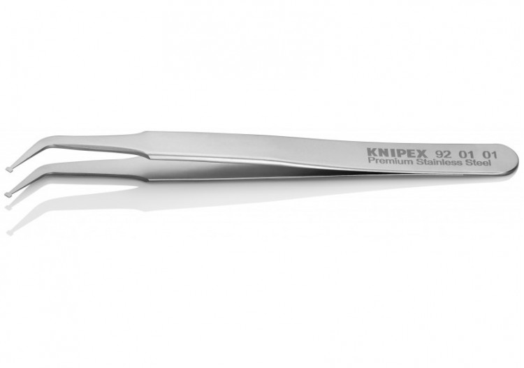 Pince brucelle inox SMD 115mm coudée à 45° - Knipex - 920101 2