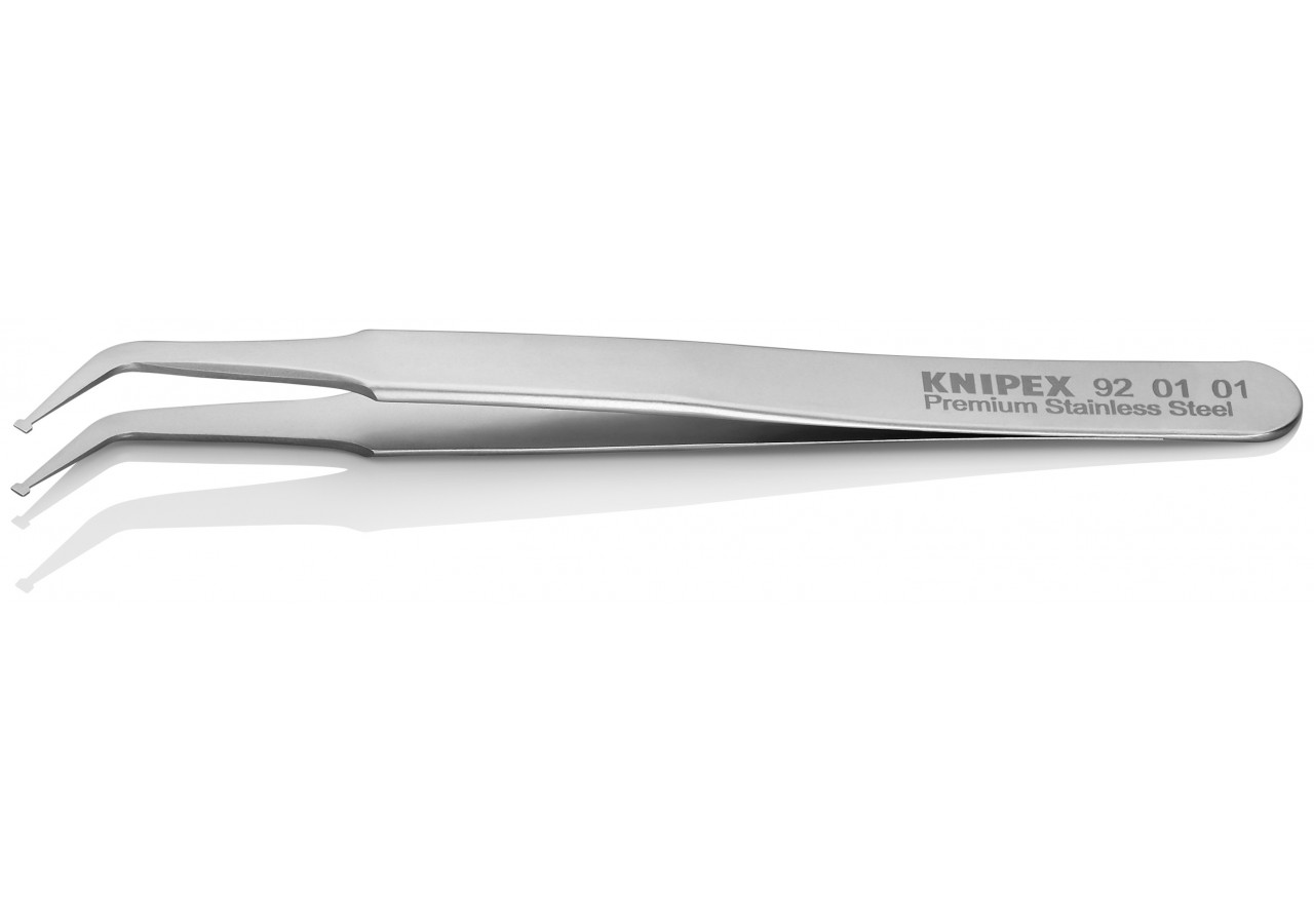 Pince brucelle inox SMD 115mm coudée à 45° - Knipex - 920101