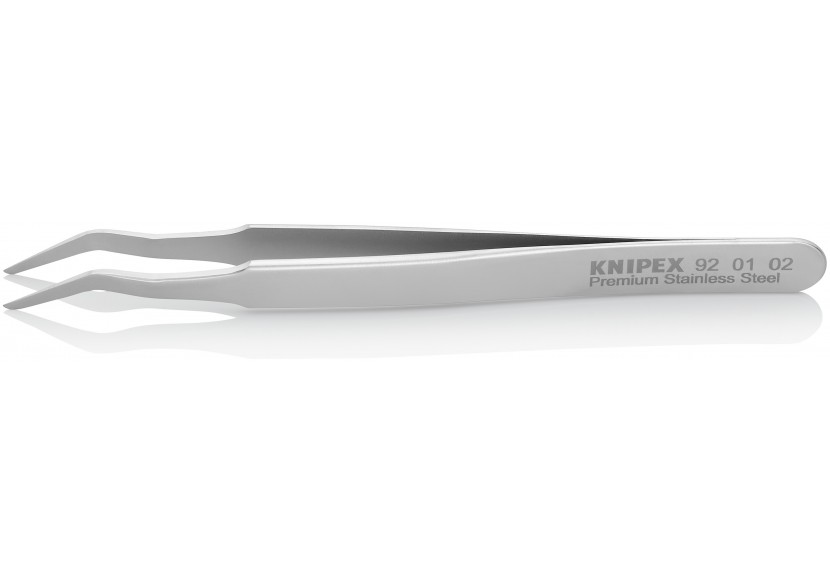 Pince brucelle inox SMD 120mm coudée à 35° - Knipex - 920102