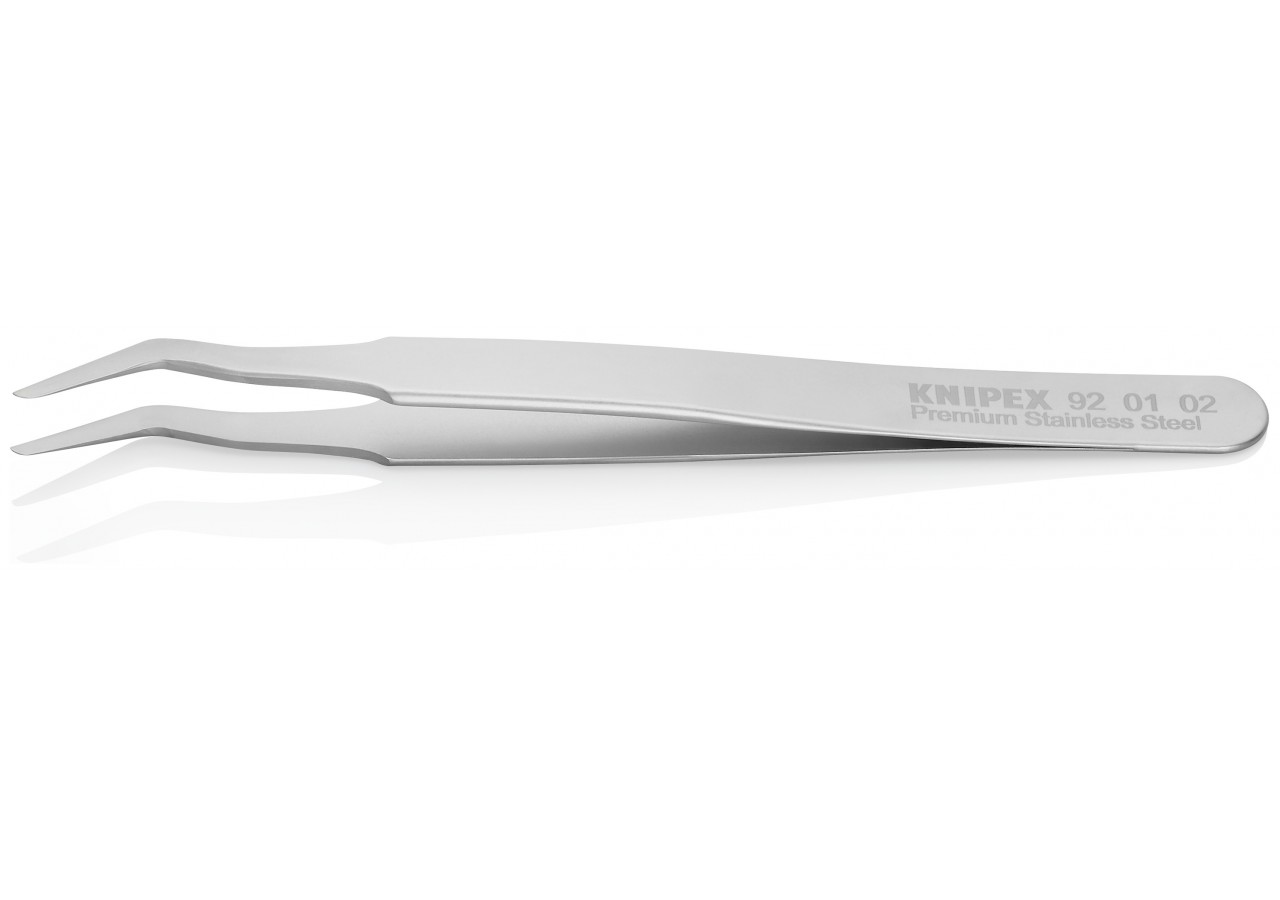 Pince brucelle inox SMD 120mm coudée à 35° - Knipex - 920102