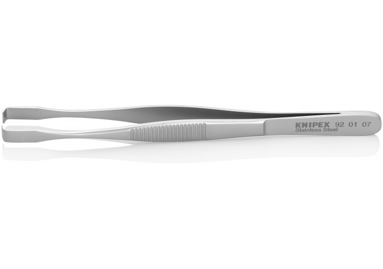 Pince brucelle inox de positionnement 143mm pointes à 90° - Knipex - 920107