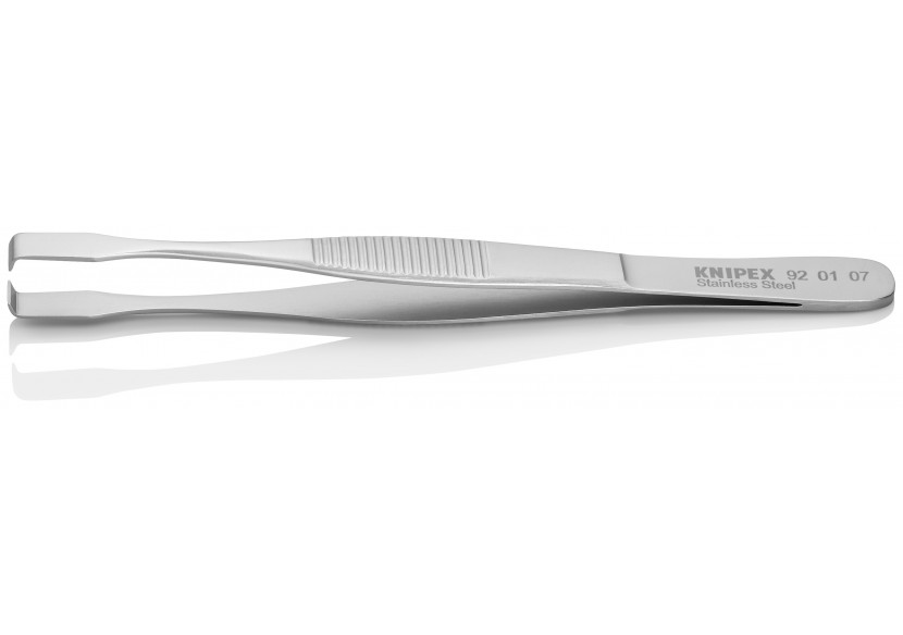 Pince brucelle inox de positionnement 143mm pointes à 90° - Knipex - 920107