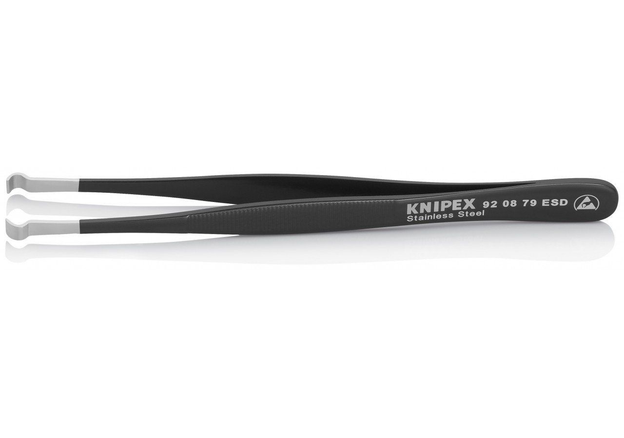 Brucelle de précision 120mm droite - ESD - Acier inoxydable antimagnétique - Knipex - 920879ESD