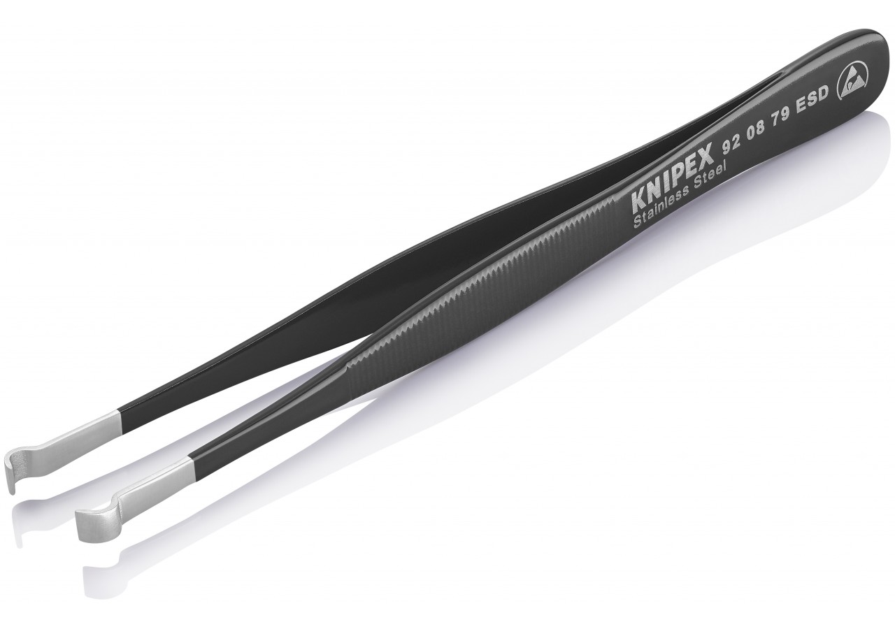 Brucelle de précision 120mm droite - ESD - Acier inoxydable antimagnétique - Knipex - 920879ESD