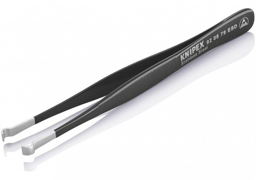 Brucelle de précision 120mm droite - ESD - Acier inoxydable antimagnétique - Knipex - 920879ESD