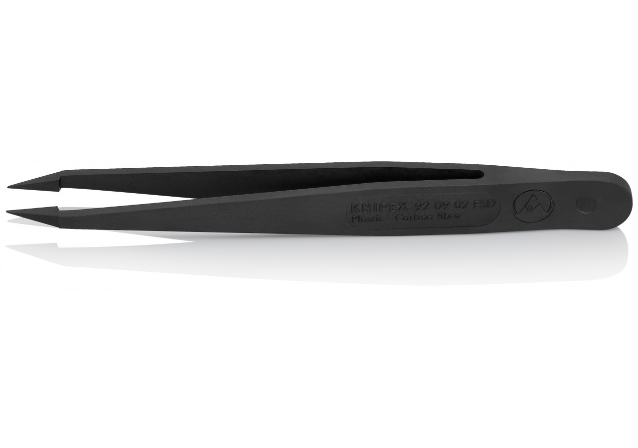 Pince brucelle en plastique 115mm ESD - Knipex - 920902ESD