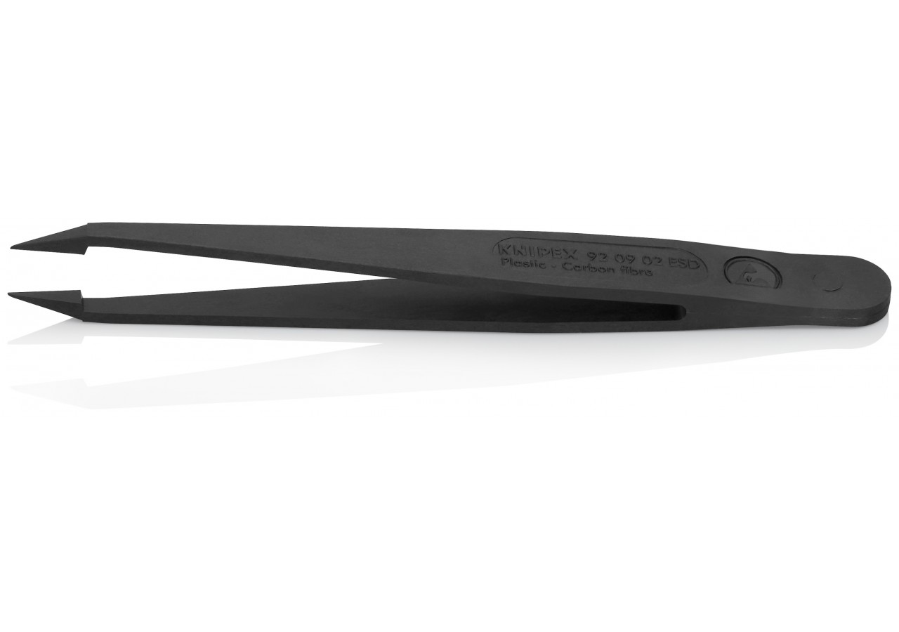 Pince brucelle en plastique 115mm ESD - Knipex - 920902ESD