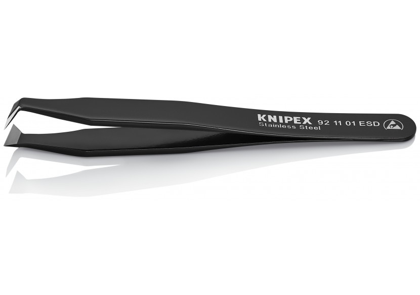 Pince brucelle inox coupante 115mm ESD - Knipex - 921101ESD