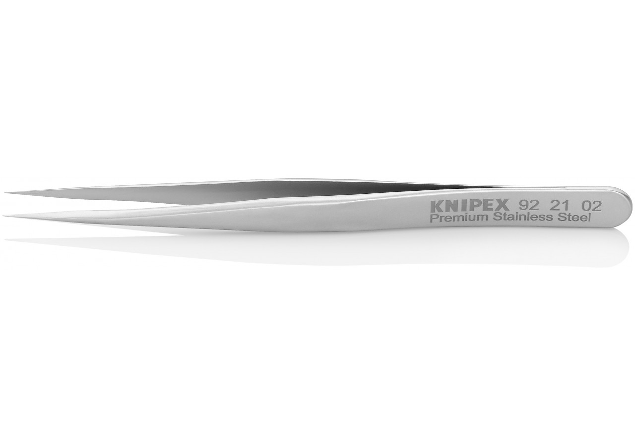 Pince brucelle inox 110mm lisse pointue - Knipex - 922102