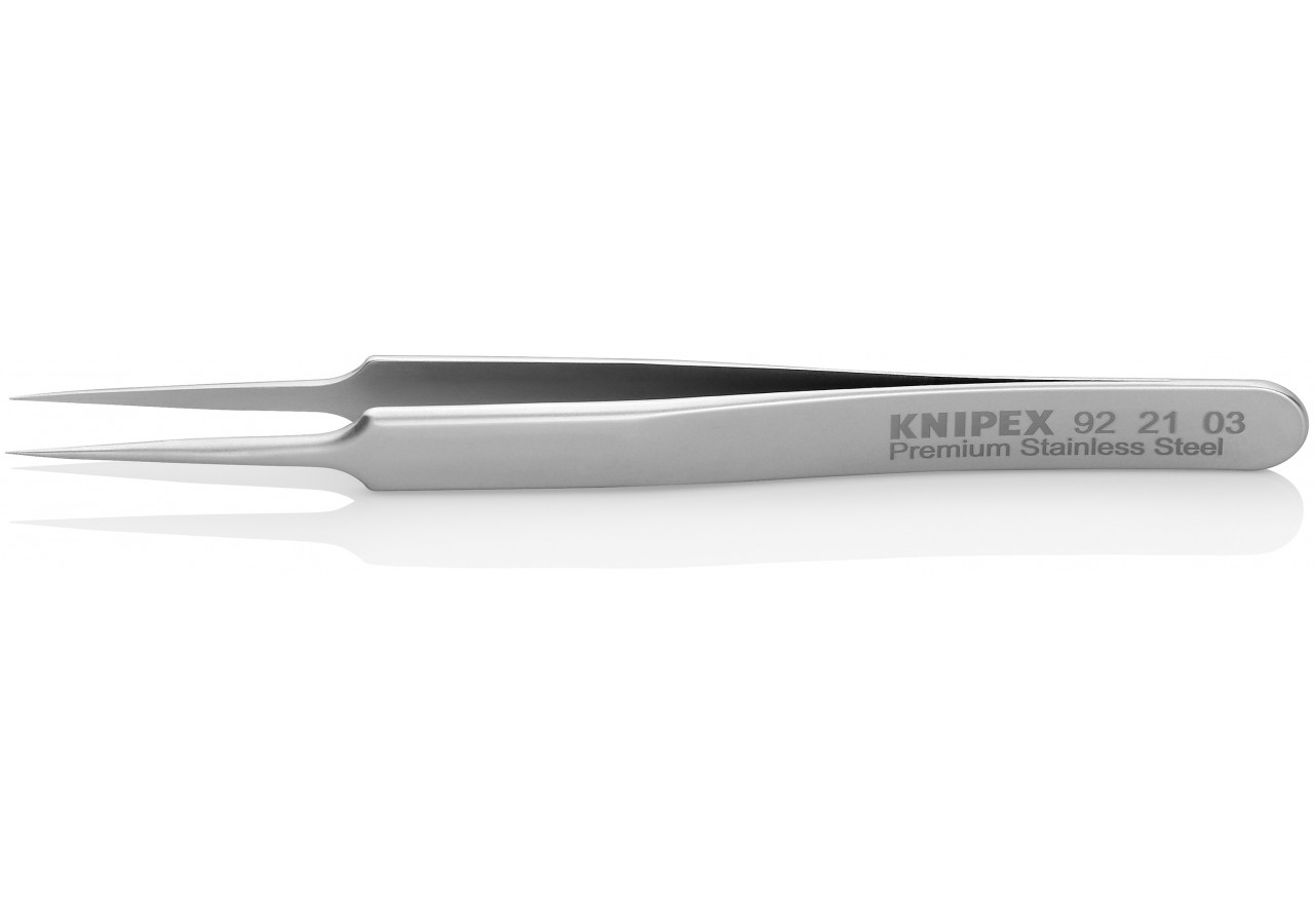 Pince brucelle inox 110mm lisse extra-fine - Knipex - 922103