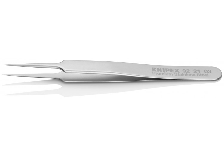 Pince brucelle inox 110mm lisse extra-fine - Knipex - 922103 2
