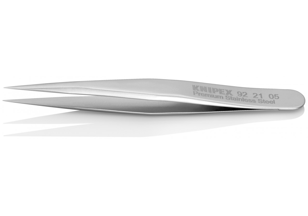 Pince brucelle inox 70mm lisse pointue - Knipex - 922105