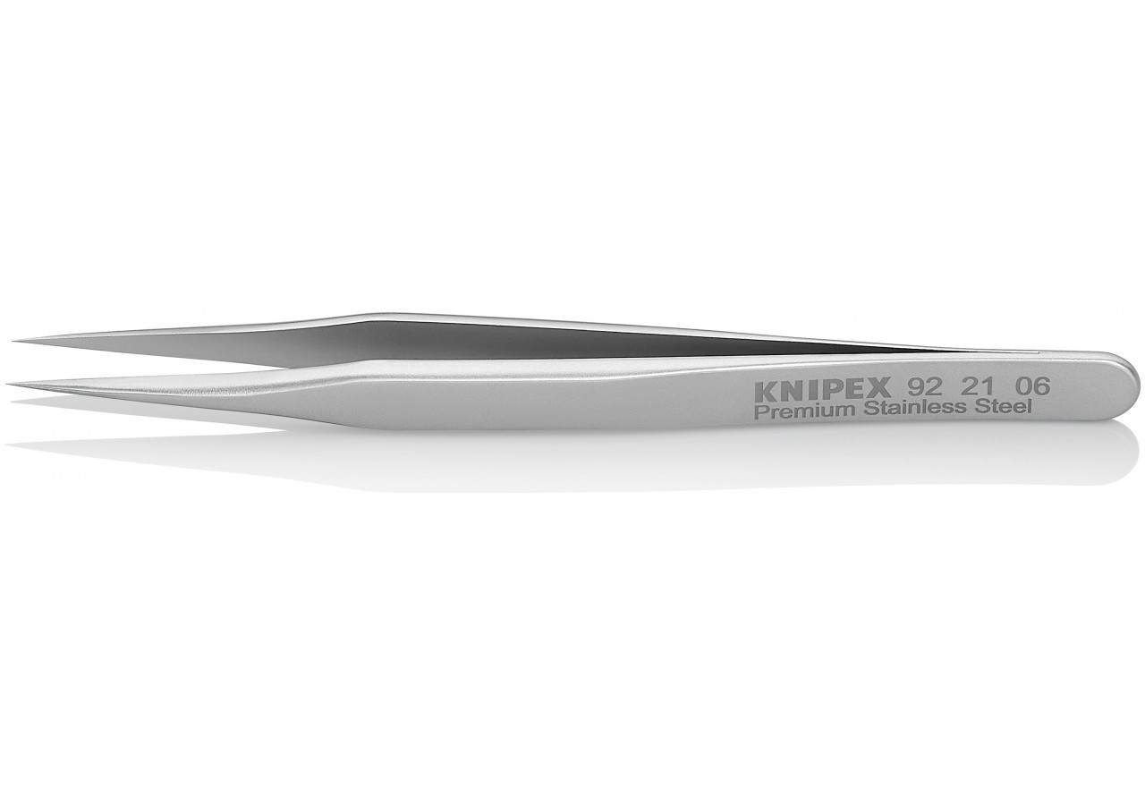 Pince brucelle inox 80mm lisse pointue - Knipex - 922106