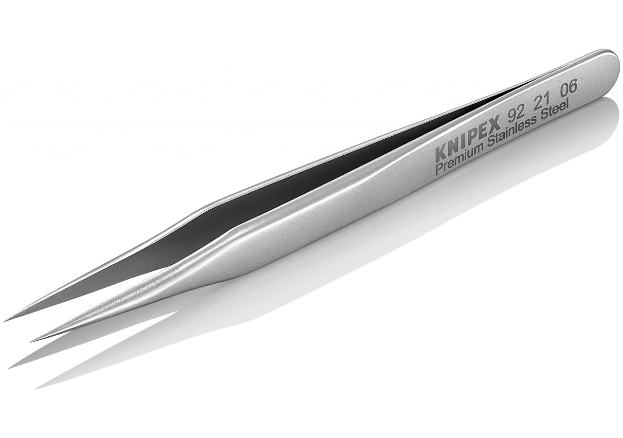 Pince brucelle inox 80mm lisse pointue - Knipex - 922106