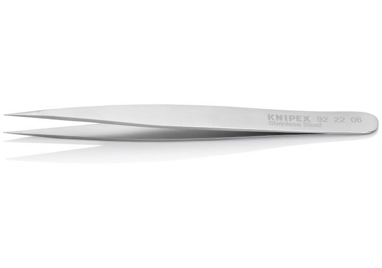 Brucelle de précision 120mm droite - Pointue - Acier inoxydable antimagnétique - Knipex - 922206 2
