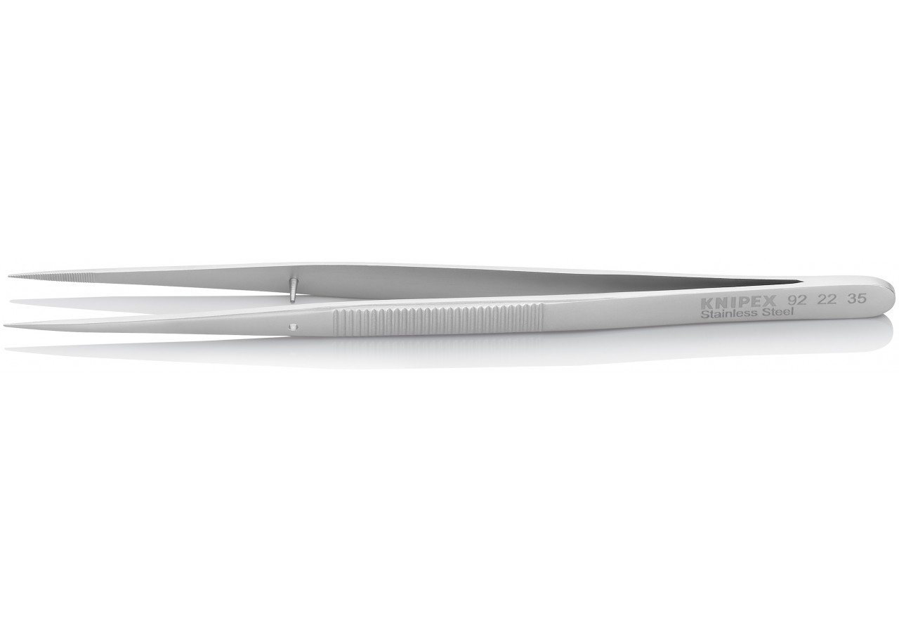 Brucelle de précision 155mm droite - Pointue - Acier inoxydable antimagnétique - Knipex - 922235