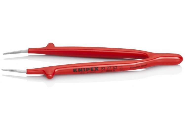 Brucelle de précision 150mm droite - Isolée 1000V - Pointue - Acier nickelé - Knipex - 922762