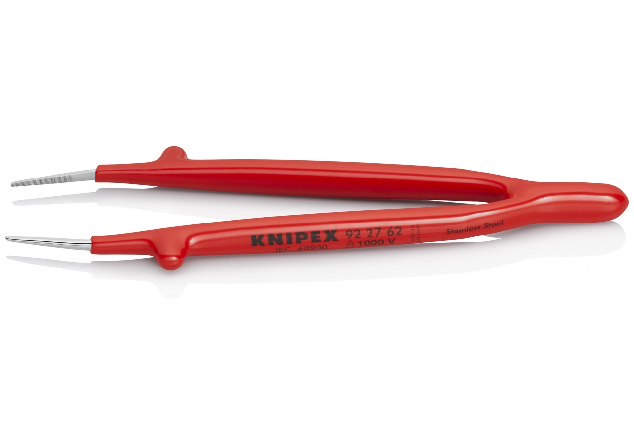 Brucelle de précision 150mm droite - Isolée 1000V - Pointue - Acier nickelé - Knipex - 922762