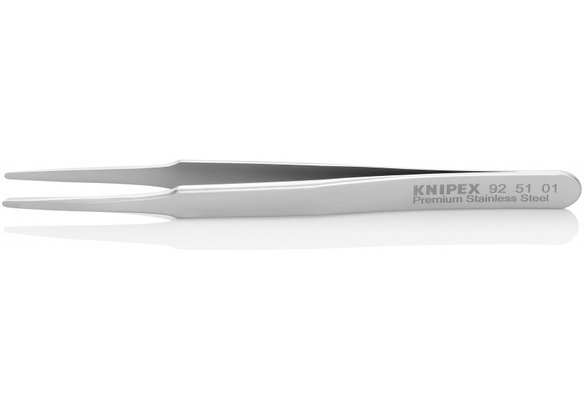 Pince brucelle inox 120mm lisse arondie - Knipex - 925101